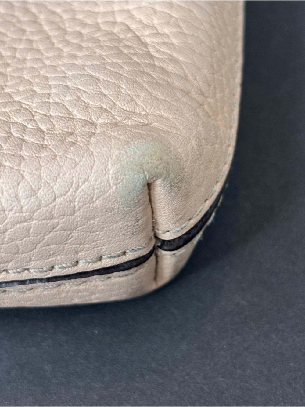 Kate Spade Polly Small Swing Pack Neutral Pink Pebbled Leather Crossbody Bag. - Picture 13 of 16